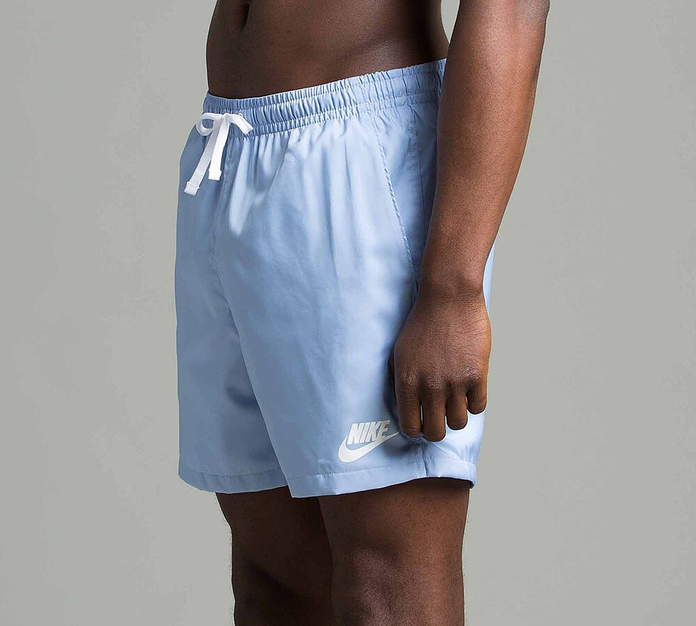 nike flow shorts blue