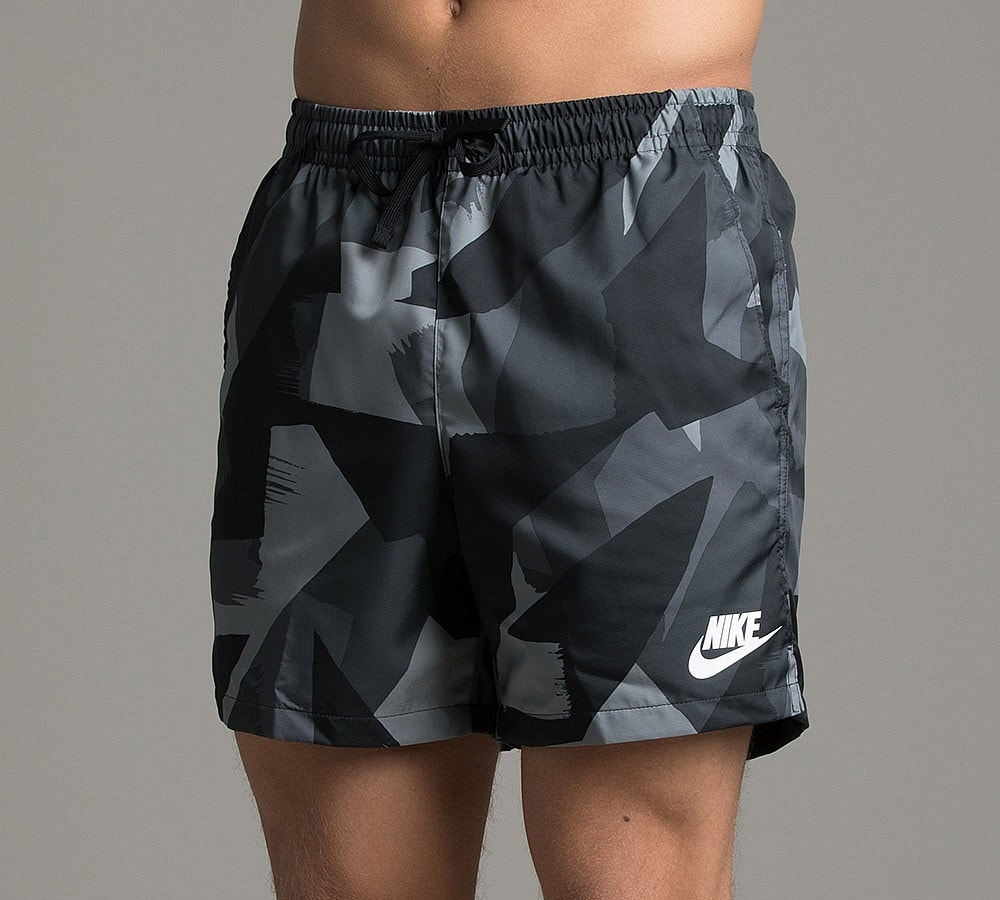 Nike Woven Camo Short Dark Grey Footasylum