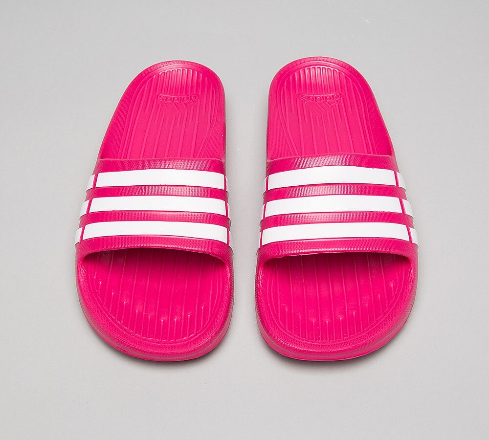 baby pink adidas sliders