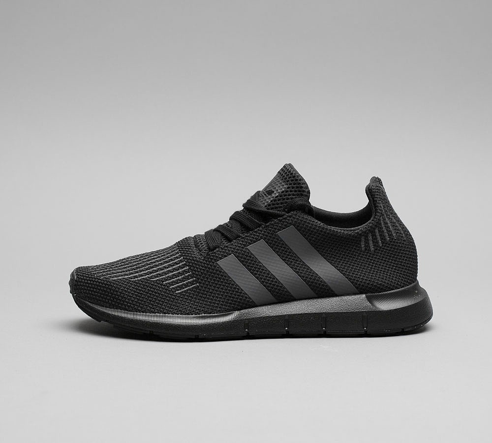 black adidas junior trainers