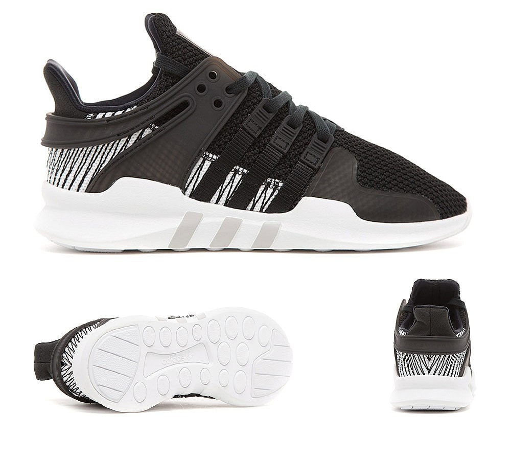 adidas black & white eqt support adv trainers adidas black & white eqt support adv trainers