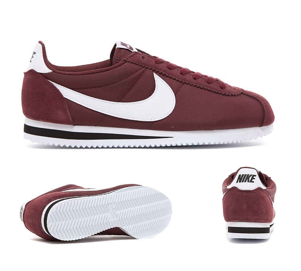 nike cortez nylon on feet