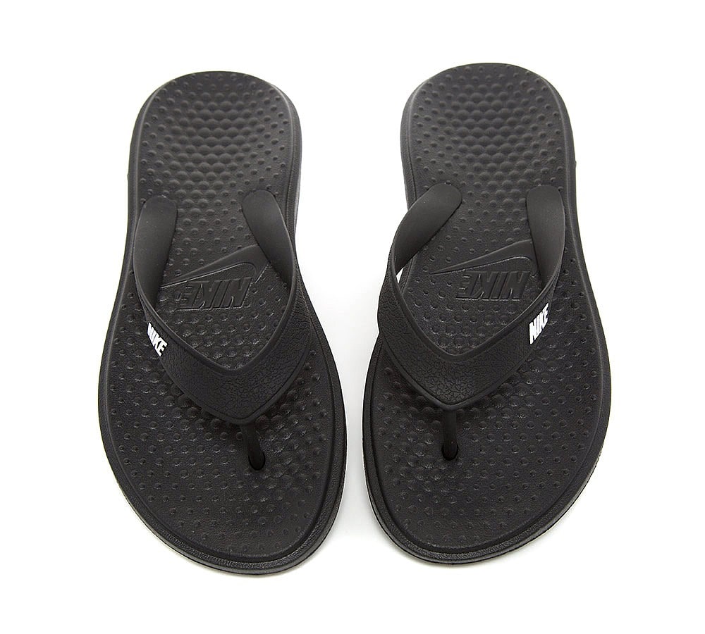 Nike Solay Flip Flop | Black / White | Footasylum