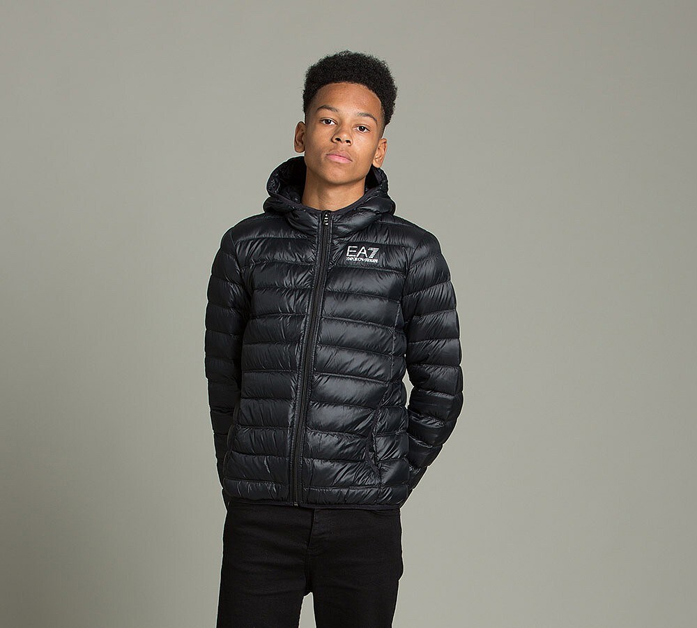 ea7 train core down jacket