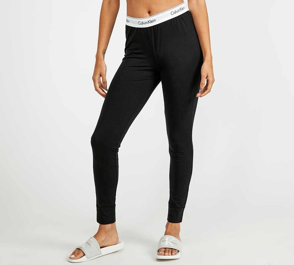 calvin klein logo leggings black