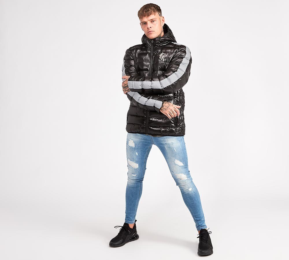 gym king black puffer jacket