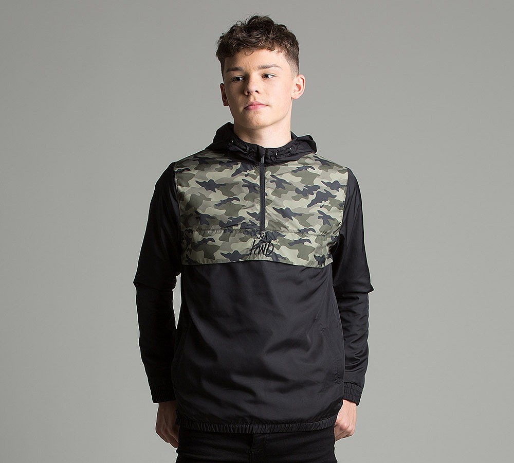 Kings Will Dream Junior Parson Windrunner Jacket Black / Camo