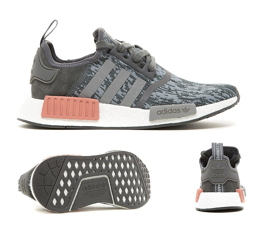 adidas Originals Womens NMD R1 Trainer | Grey / Grey / Pink | Footasylum