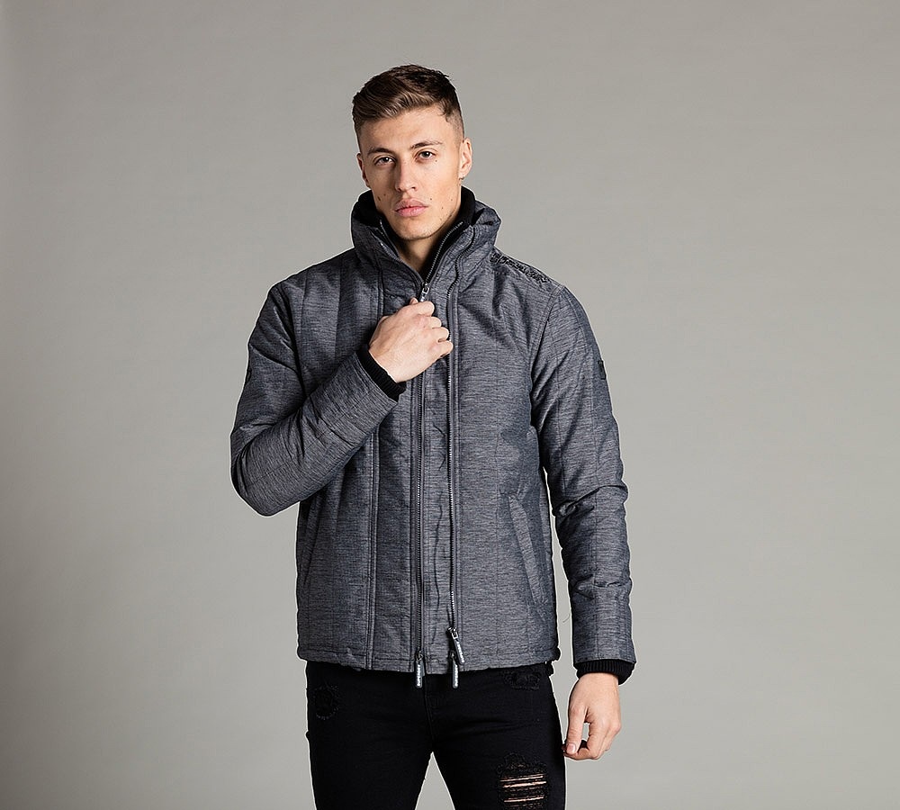 Superdry Quilted Athletic Windcheater Jacket Black Footasylum
