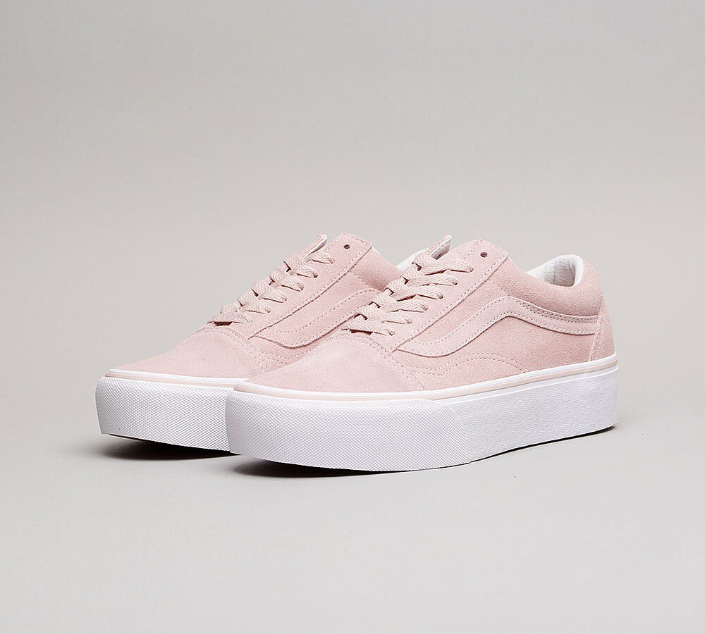 vans old skool platform rosa