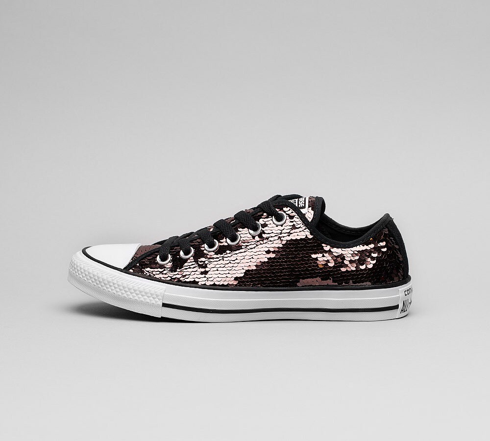 converse ox sequin trainers