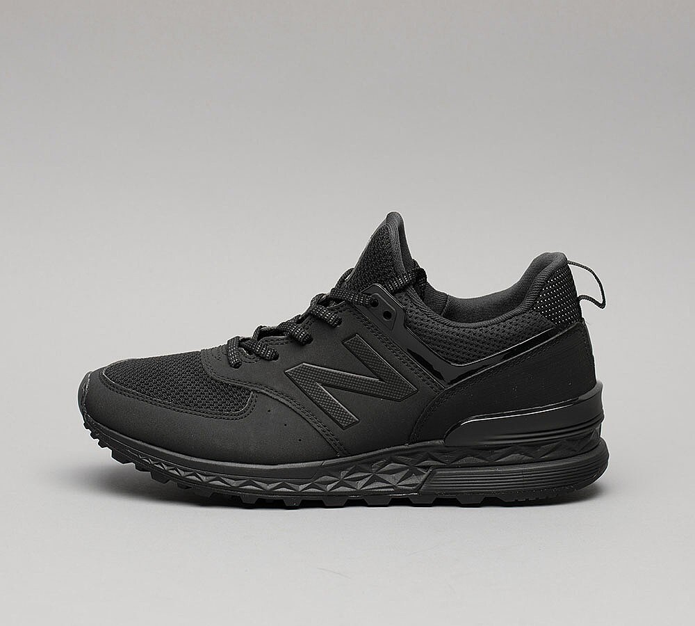 New Balance MS574S Sport Trainer | Black / Black | Footasylum