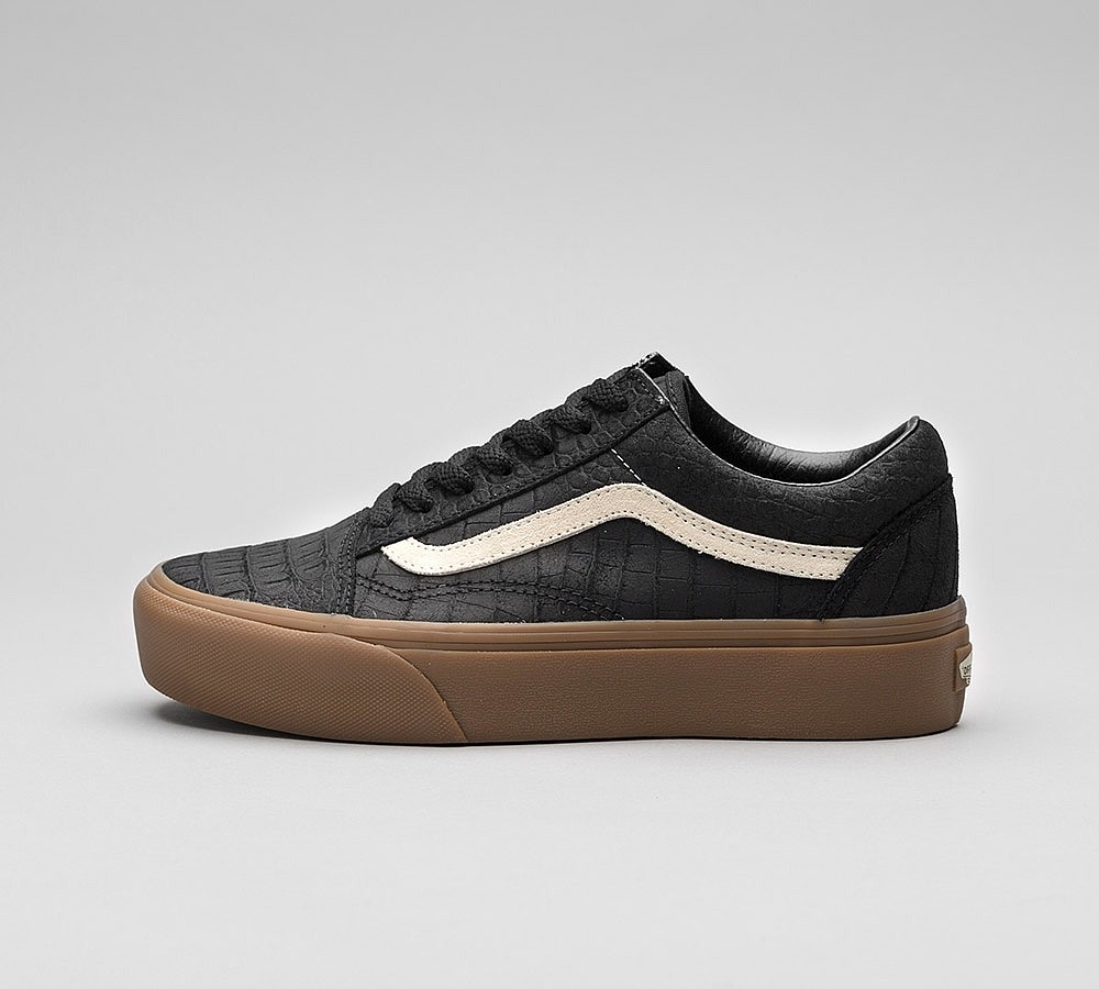 Vans Womens Old Skool Platform Trainer Black / Gum Footasylum