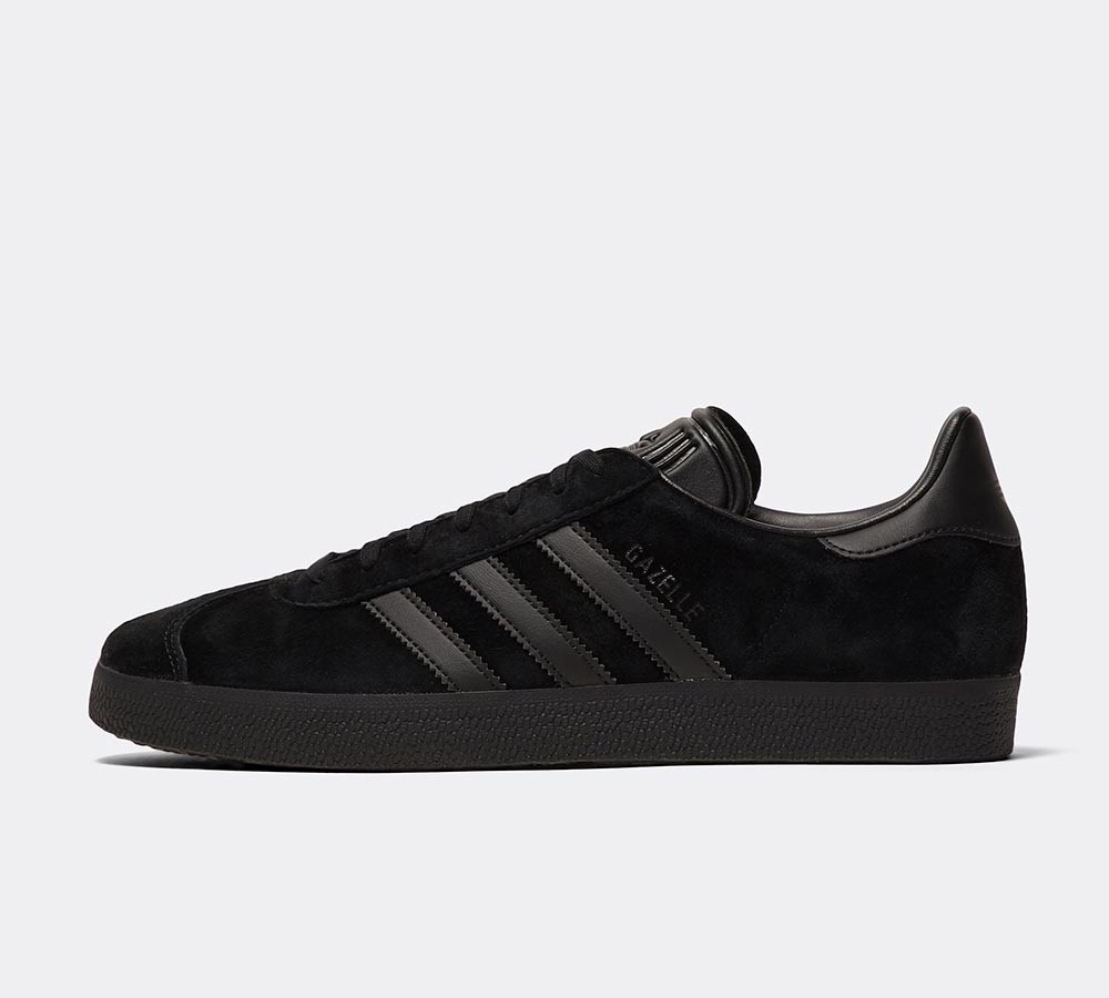 adidas gazelle triple black suede