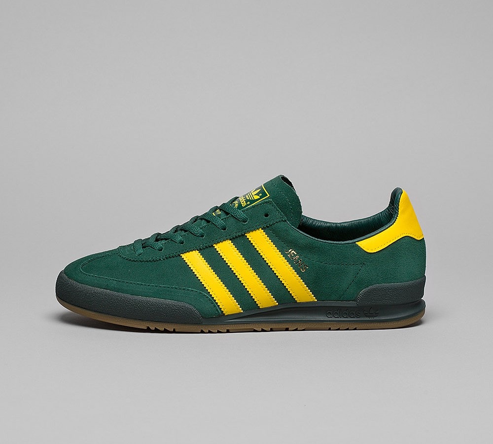 adidas jeans green and yellow