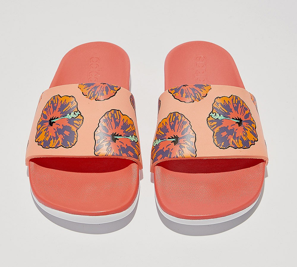 adidas cloudfoam slides women