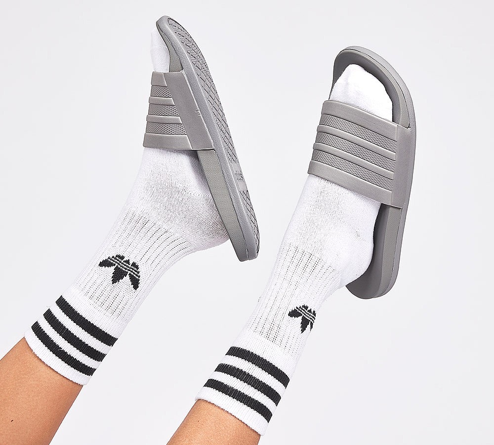 adidas Originals Womens Adilette CF Mono Slide | Grey Three / Grey ...