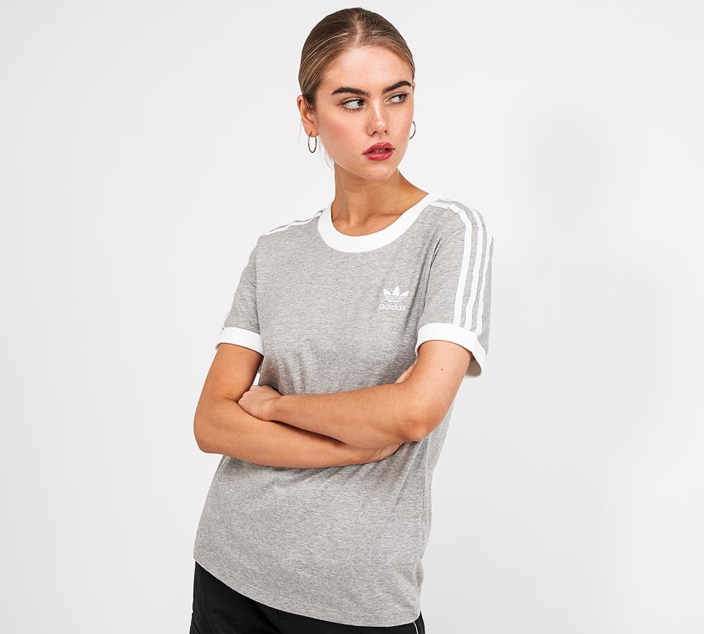 adidas 3 stripe shirt womens