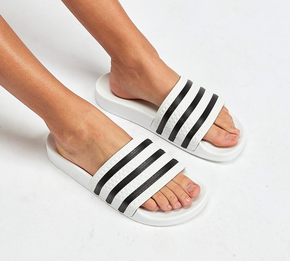 black womens adidas slides