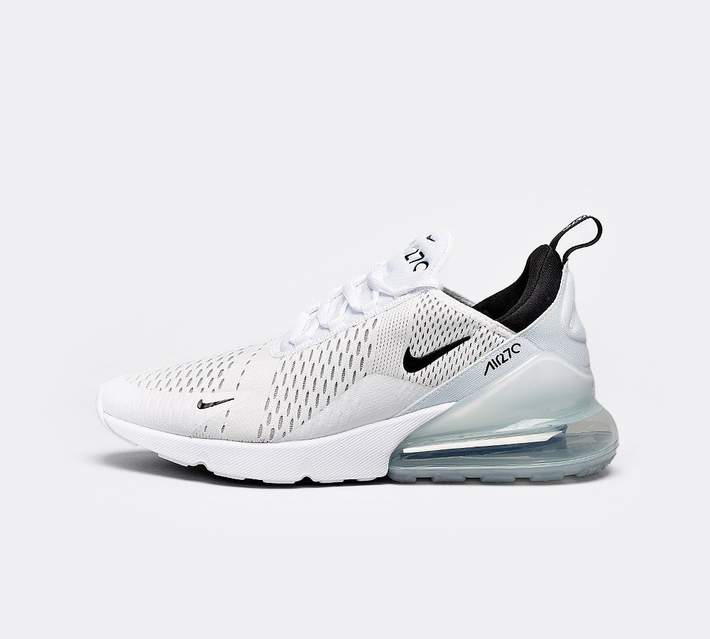 white nike air max trainers