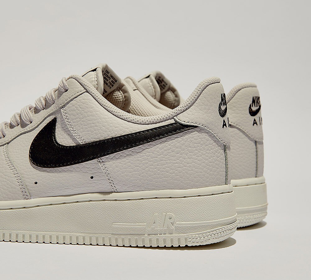 Mens Nike Air Force 1 '07 Vast Grey/Black/White Trainers (NF1) Â£84.99 | eBay