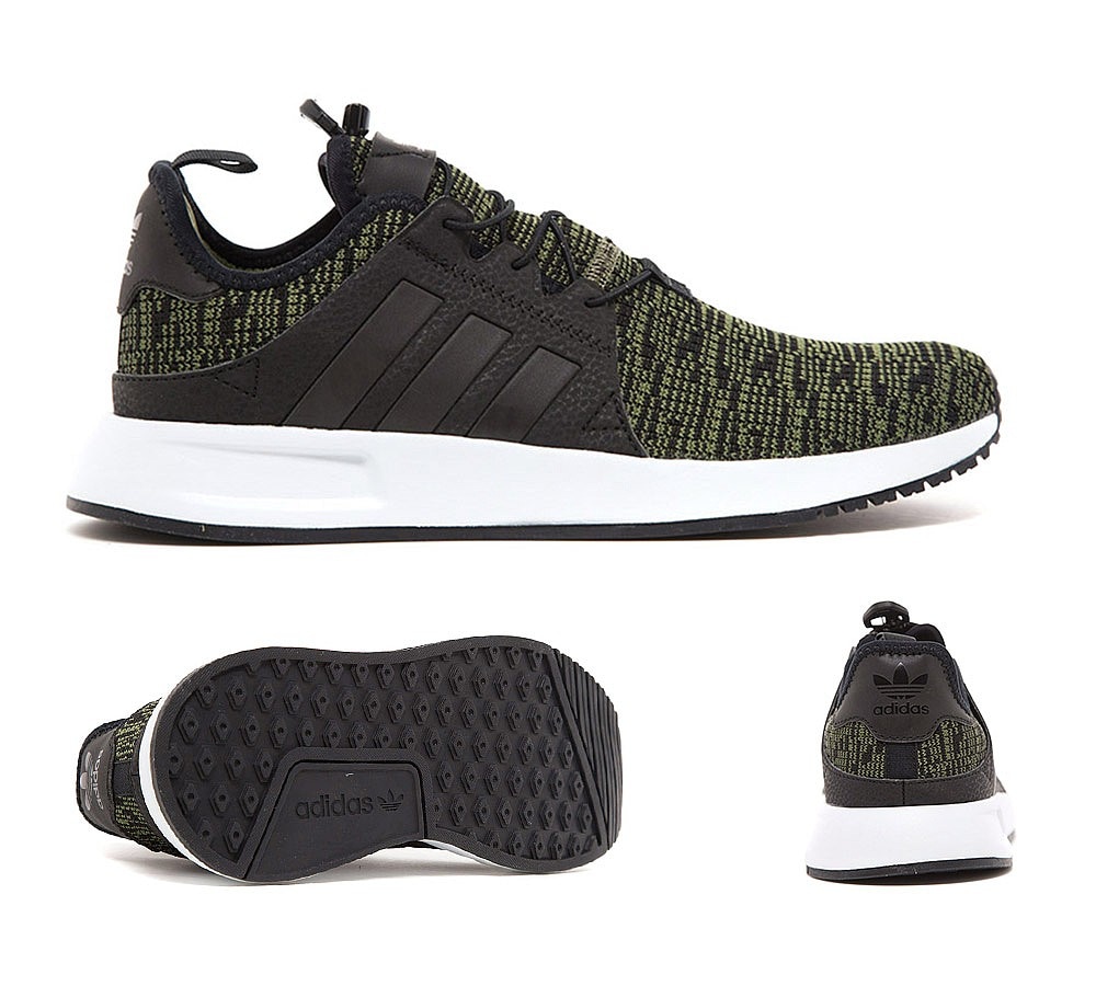 adidas Originals Junior X PLR Knit Trainer Olive Cargo / Black