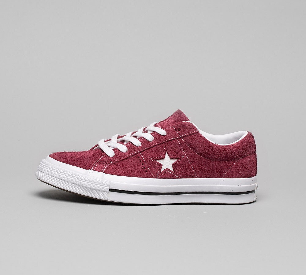 converse one star burgundy