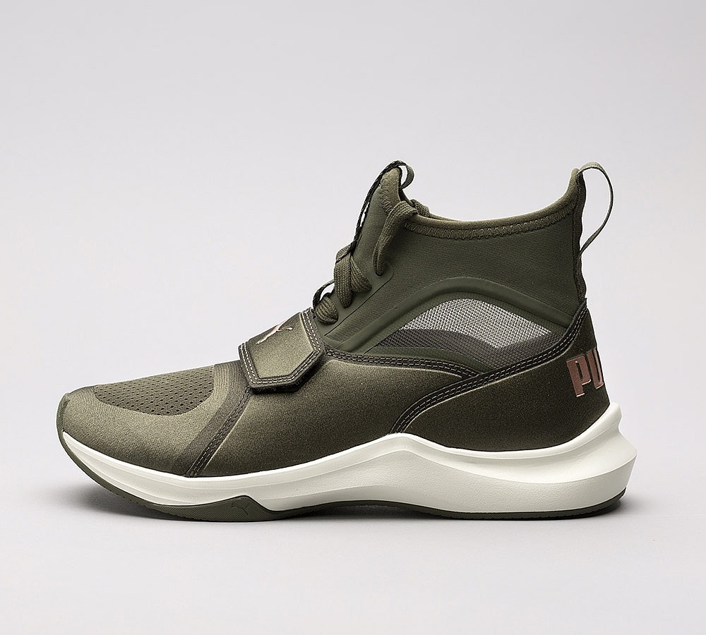 Puma Womens Phenom Trainer | Olive | Footasylum