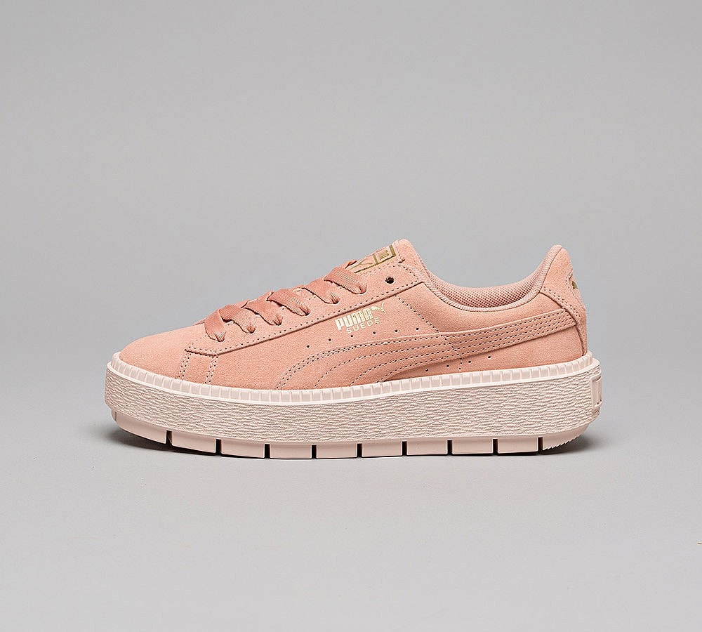 puma suede platform trace animal trainers