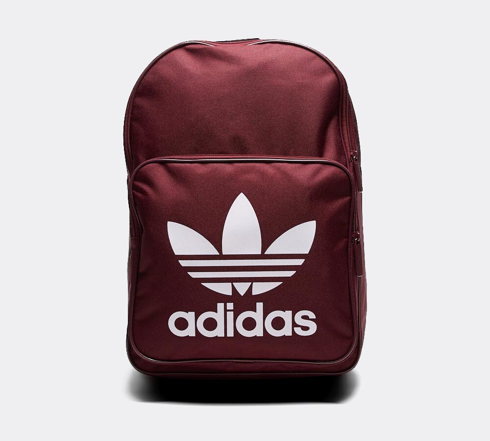 adidas trefoil backpack burgundy