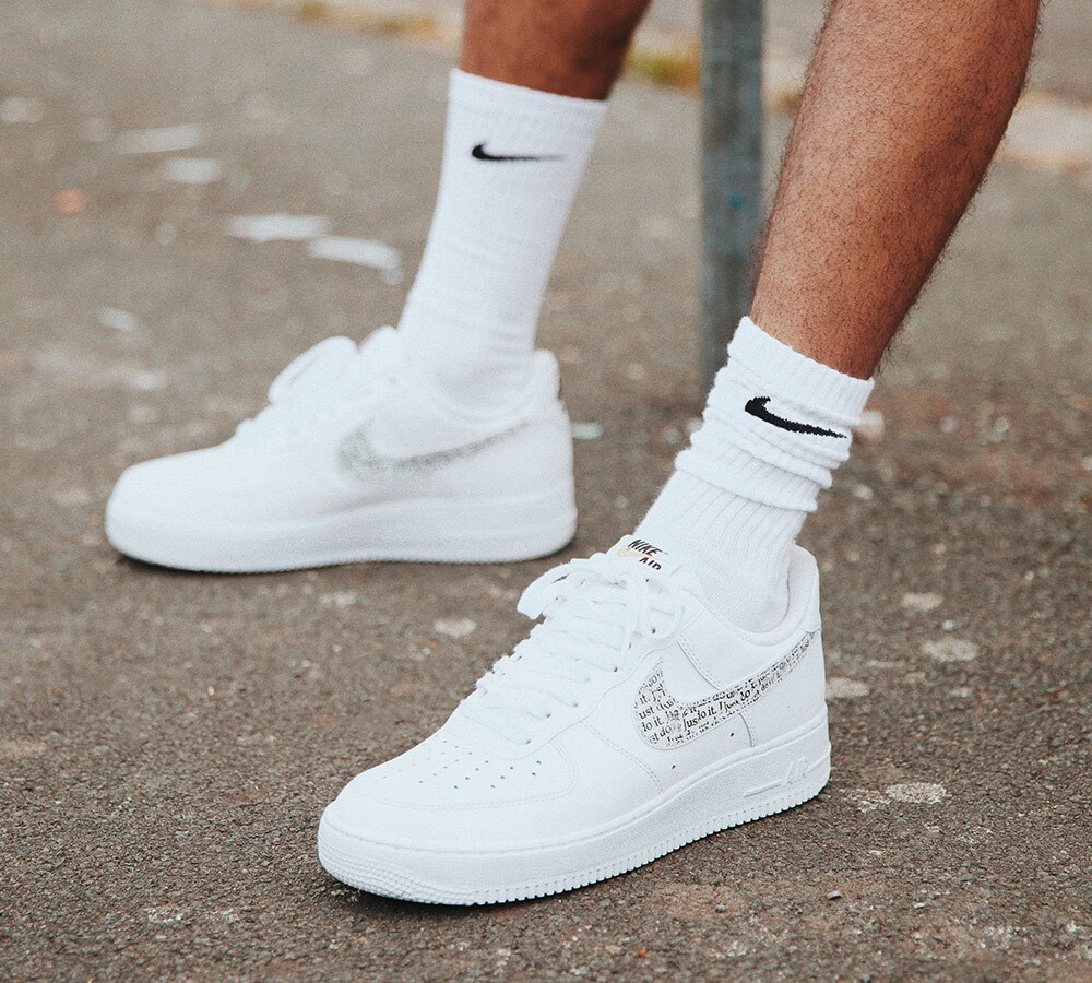 nike air force 1 07 white black total orange jdi