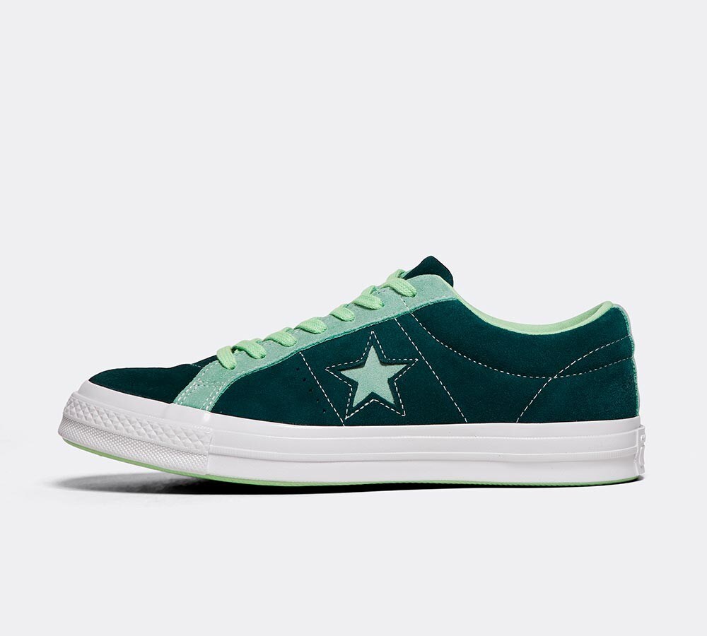 converse one star carnival green