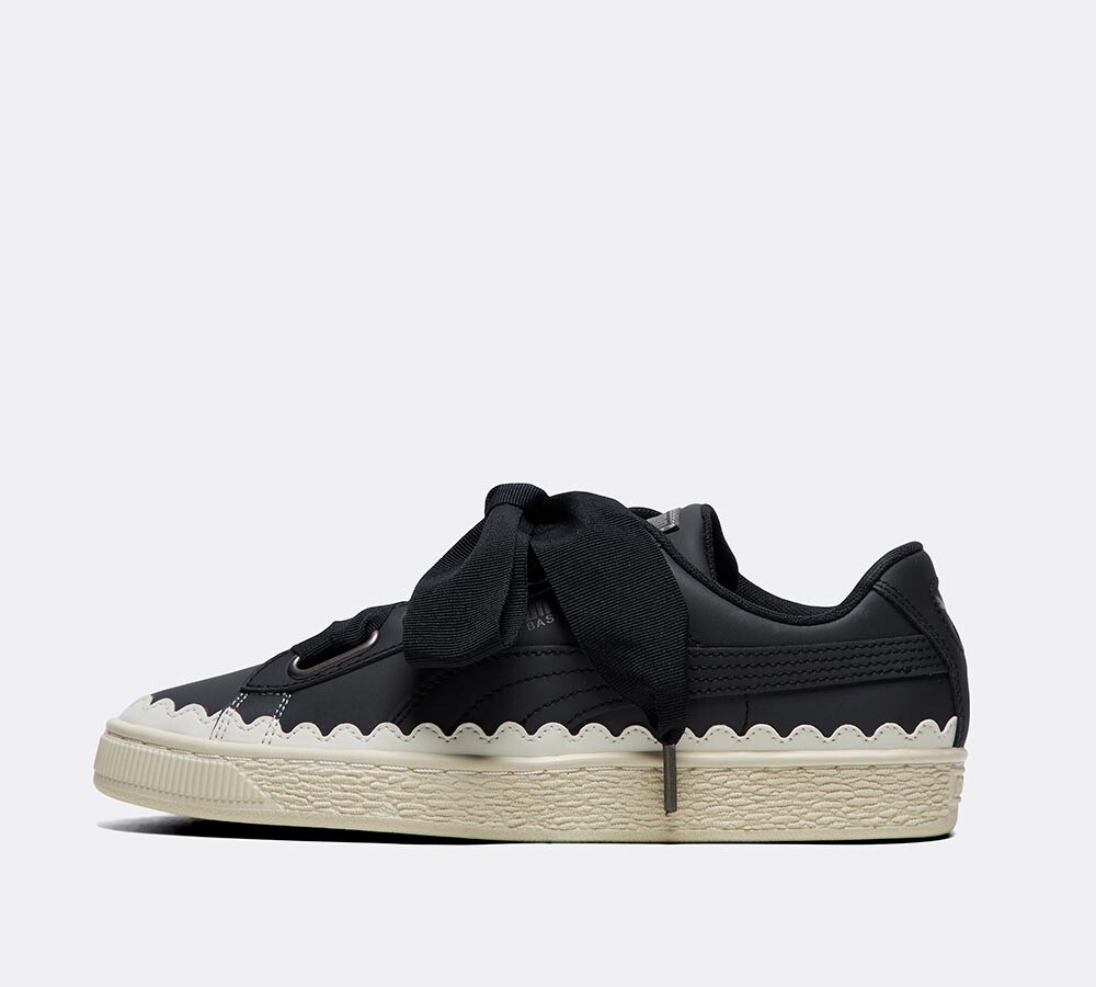 puma womens basket leather trainer