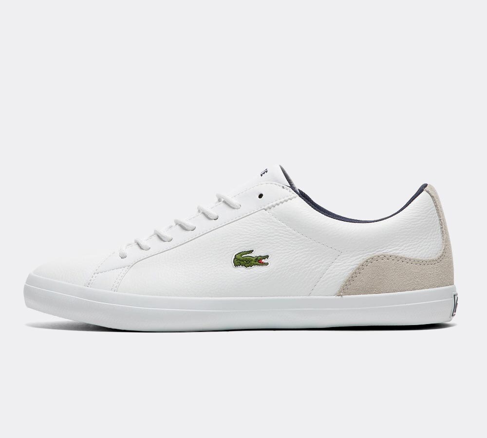 lacoste lerond leather trainers