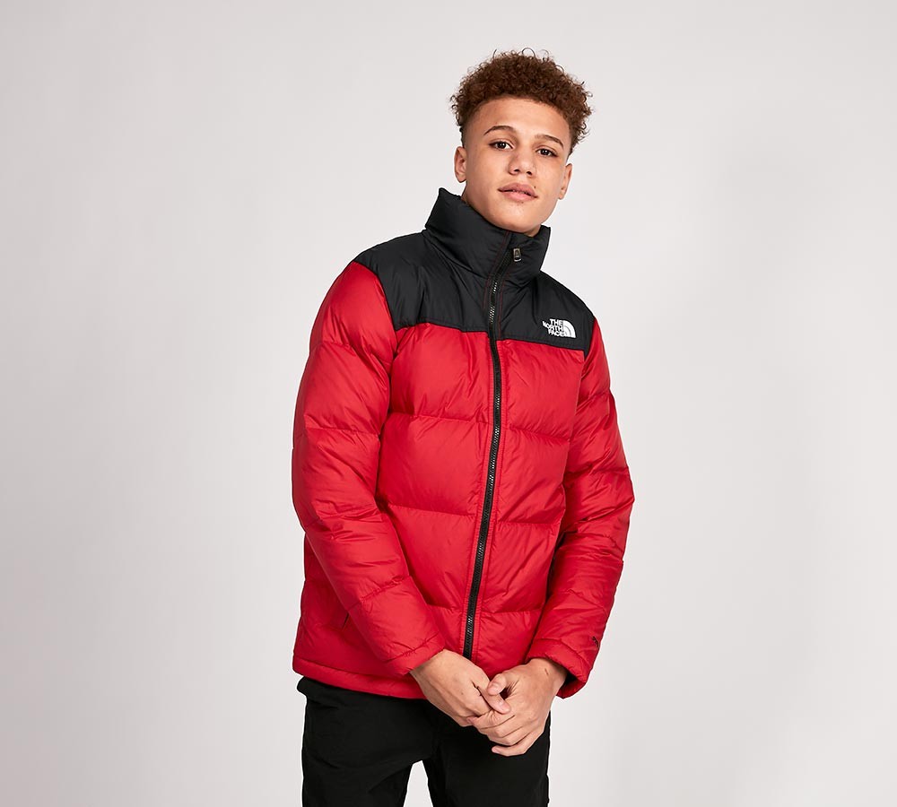 the north face nuptse jacket red