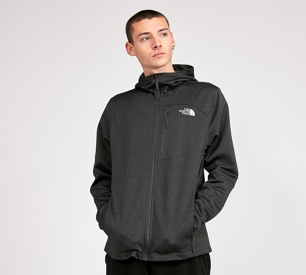 dark grey north face jacket