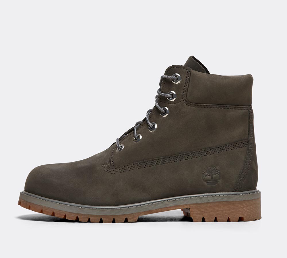 grey junior timberlands