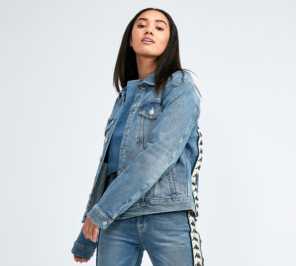 kappa jean jacket womens