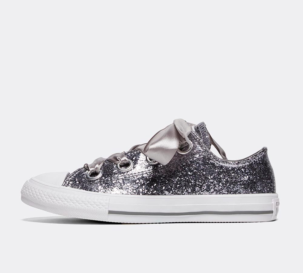 infant black glitter converse