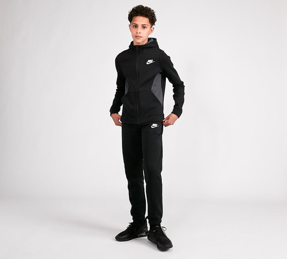 nike junior fleece tracksuit