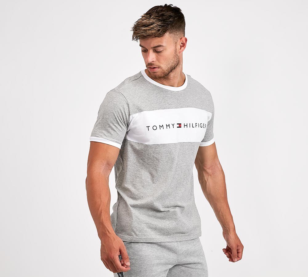 Tommy Hilfiger Ringer T-Shirt Grey | Footasylum