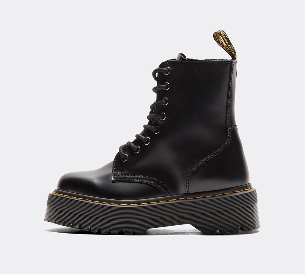black zip boots womens