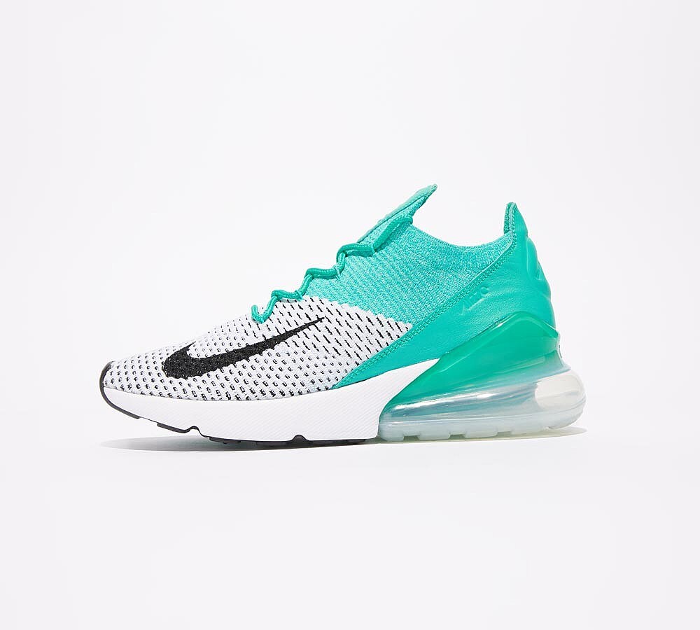 Nike Mujeres Air Max 270 Flyknit Entrenador Esmeralda Claro Negro Nike Mujeres Air Max 270 Flyknit Entrenador Claro Esmeralda Claro Entrenador Negro 3babe1