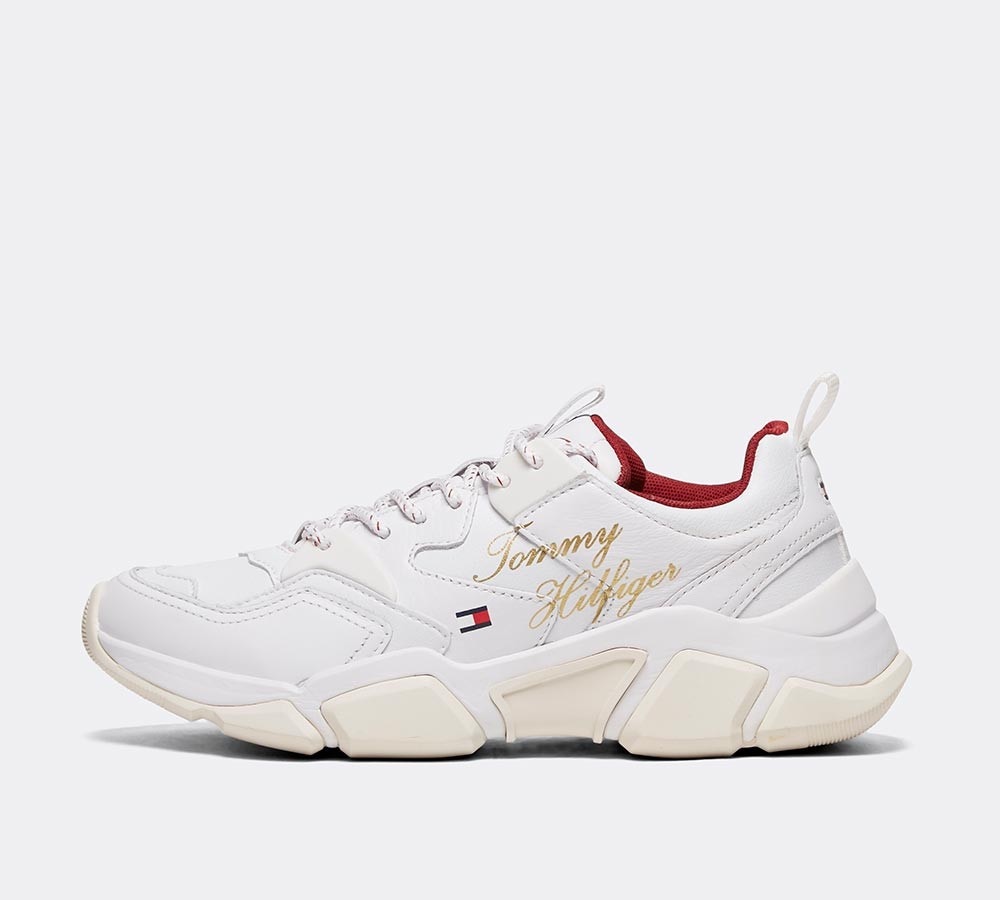 tommy hilfiger white trainers ladies