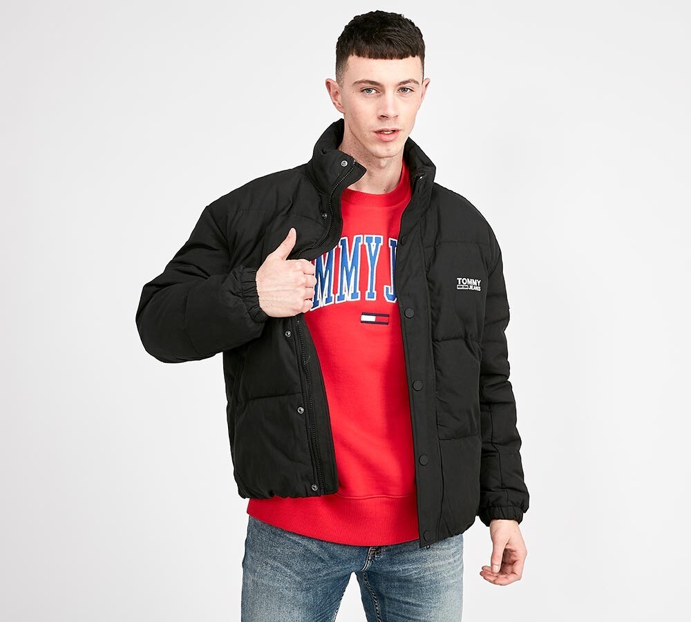 tommy jeans oversized hooded puffer jacket