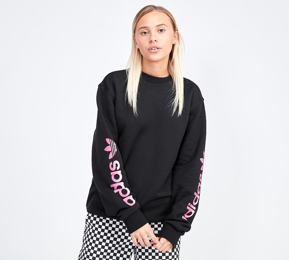 adidas graphic crew neck sweatshirt