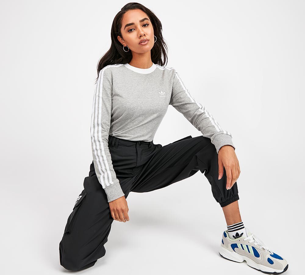 womens grey adidas top
