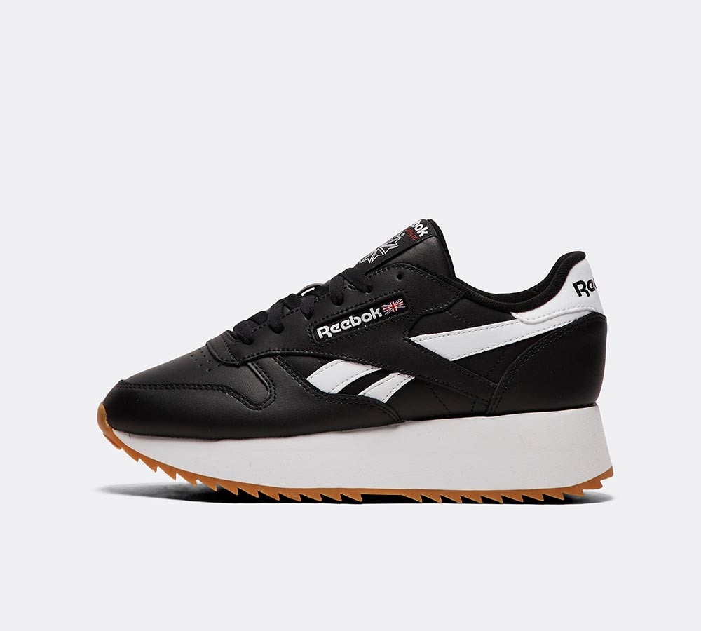 reebok classic leather double trainers