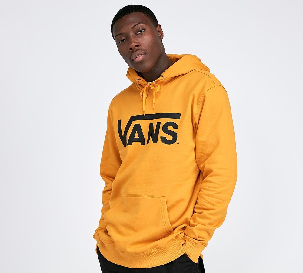 black and yellow vans hoodie