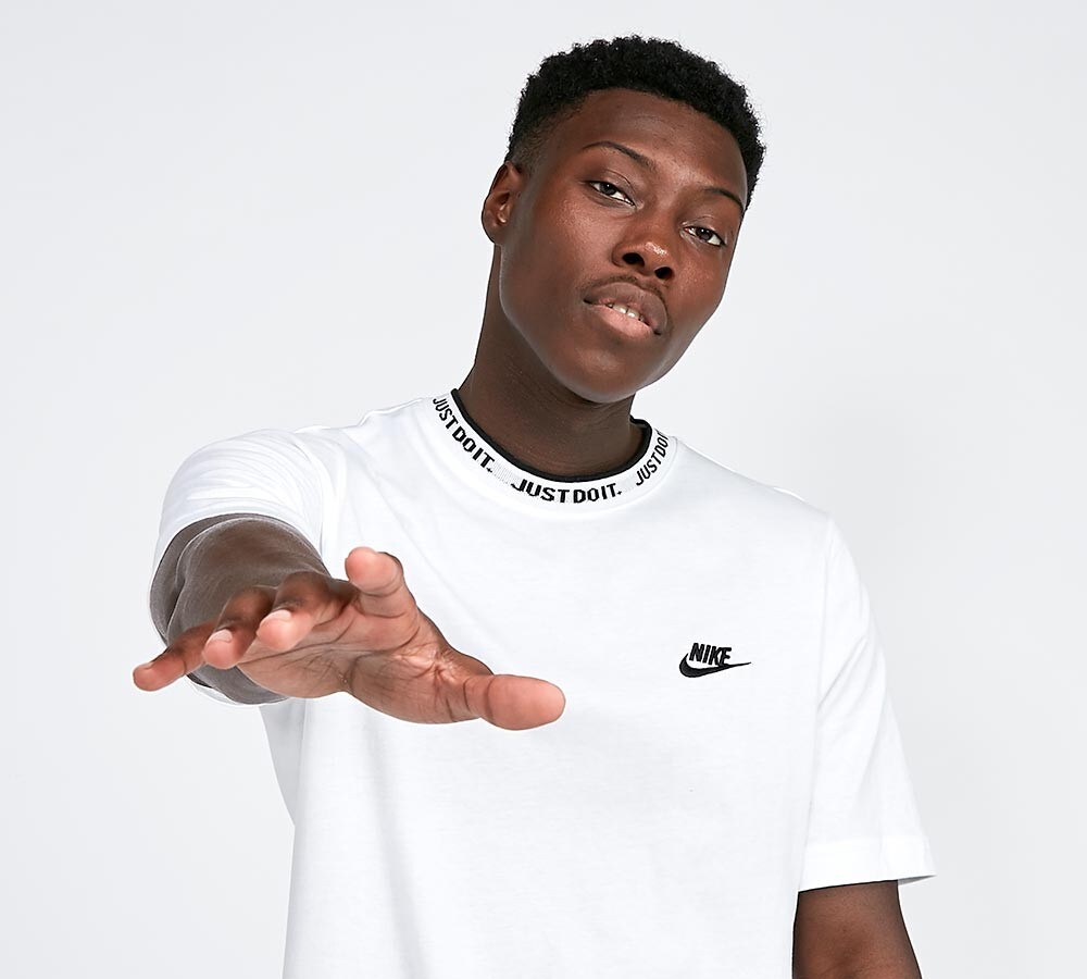 nike just do it collar t shirt